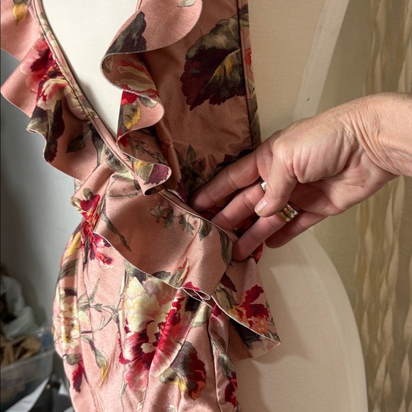 Zimmermann Cassia Frill Ruffle Halter Neckline Faux Wrap One Piece Swimsuit 4-6 - Picture 3 of 15